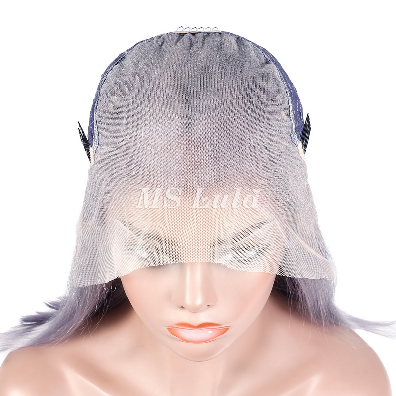 13x6 Straight Hair Colored BOB Lace Front Wig - 图片 7